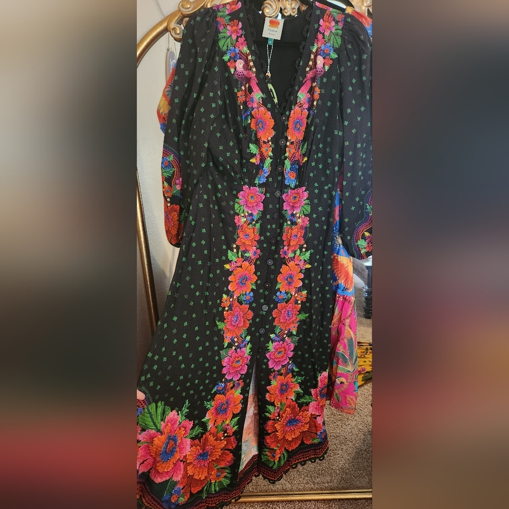 Farm Rio Black blooming garden dress - Picture 11 of 13